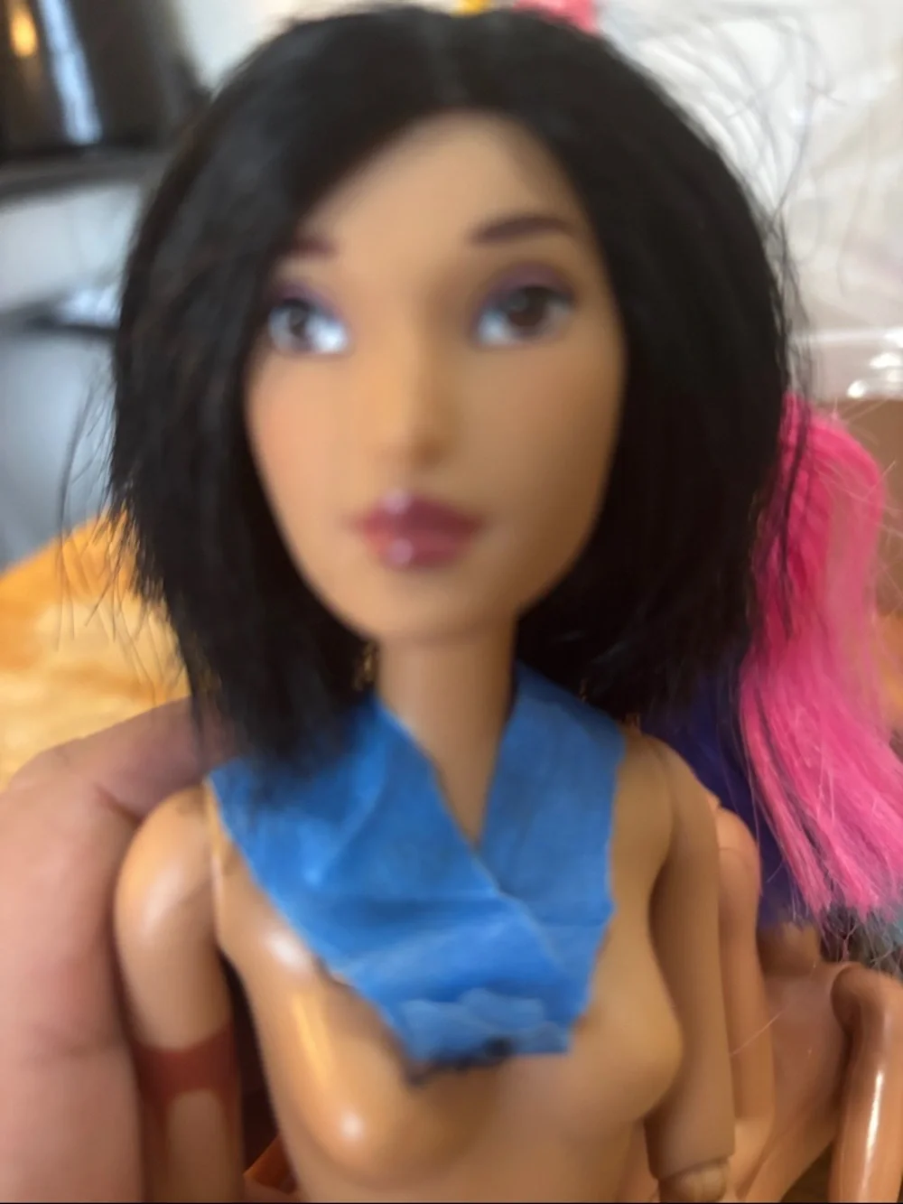 Lot of 7 Fashion Dolls with Colorful Hair